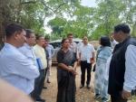 DC Handloom, GoI Dr. M. Beena , IAS has  inspected the proposed site for Mega Cluster Project at  Sualkuchi , Guwahati.