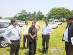 DC Handloom, GoI Dr. M. Beena , IAS has  inspected the proposed site for Mega Cluster Project at  Sualkuchi , Guwahati.