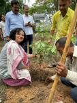 Tree Sapling plantation on World Enviroment Day by the Secretary of HTS Deptt.