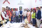 Assam pavilion in Bharat Tex 2024, Bharat Mandapam, New Delhi with Senior Official of Govt. of India and few students of Delhi U