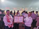 Ceremonial handing over of GI Certificate on Gamosa of Assam