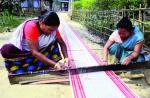 Stages of making handwoven cloths in Assam
